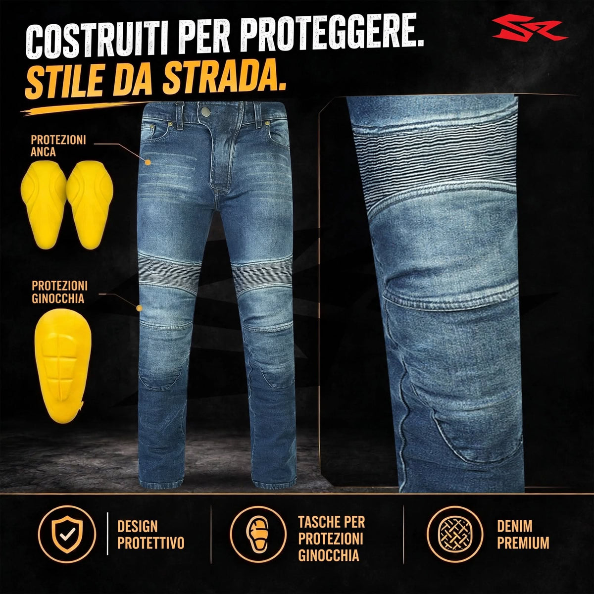 Jeans Da Moto Premium