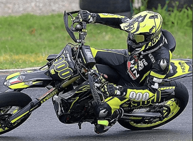 Cristian Galli in pista