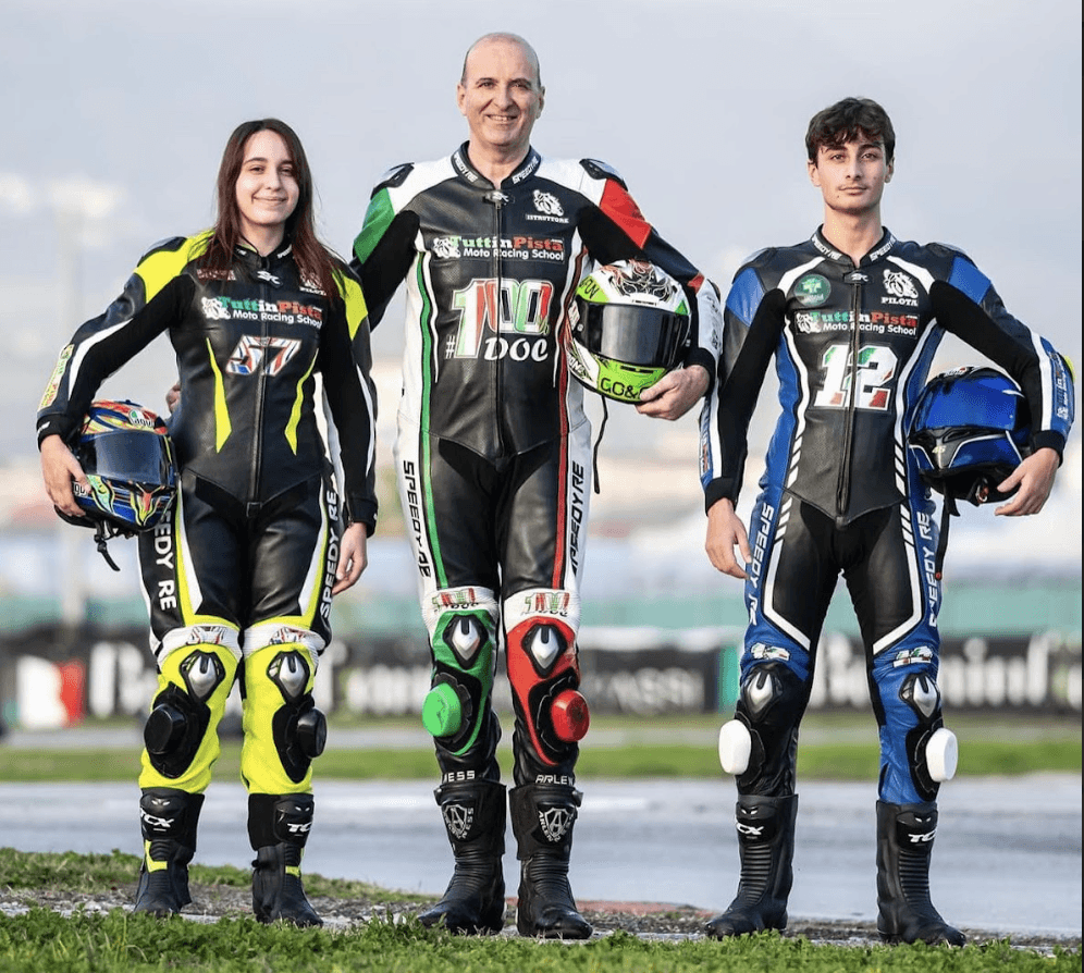 Roberto Amich con tre piloti